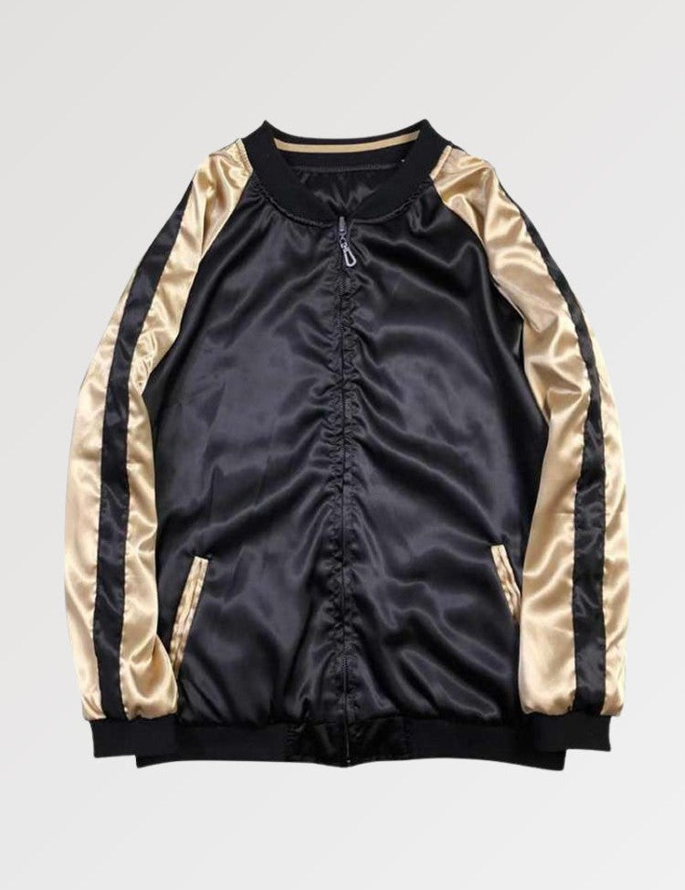 Drachen-Bomberjacke für Damen 'Ryu Jin' – bestickt, Bomberjacke im japanischen Design