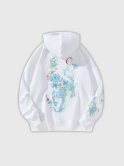 Hoodie mit Stickdesign 'Aizuma' – Oversize, Hoodie im japanischen Design
