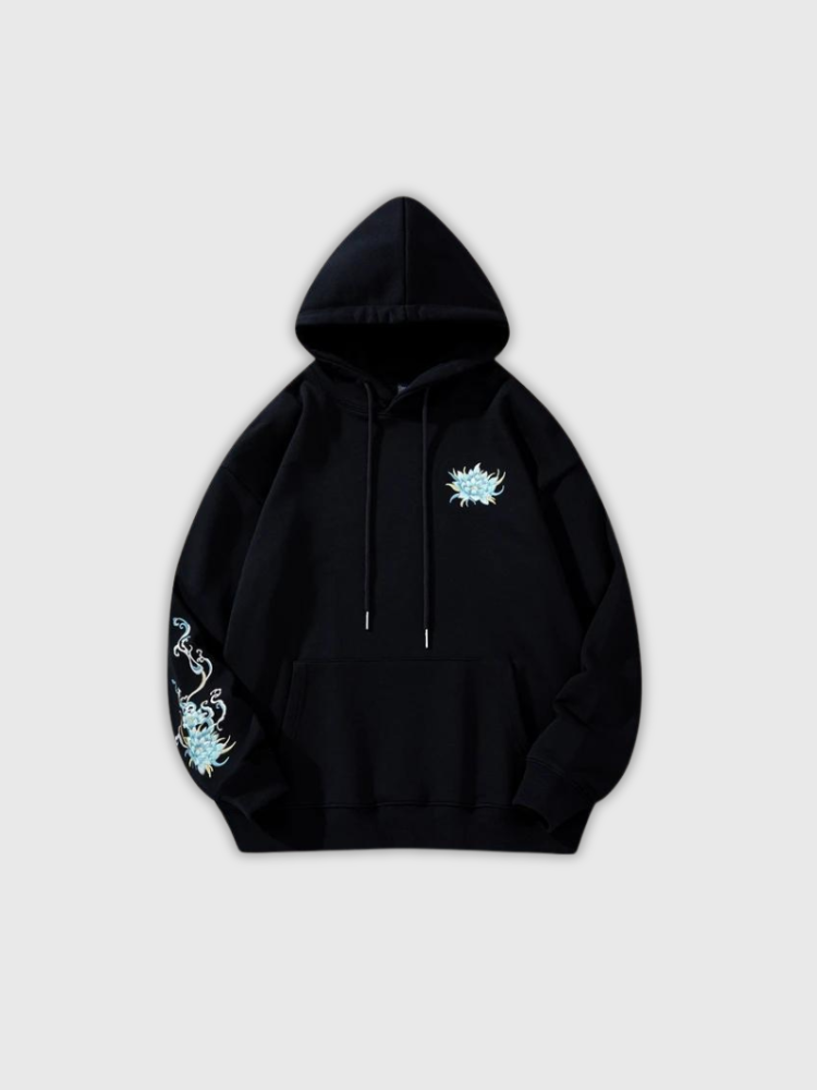 Hoodie mit Stickdesign 'Aizuma' – Hoodie für Winter und Herbst, Premium-Qualität