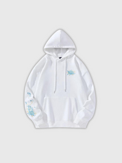 Hoodie mit Stickdesign 'Aizuma' – Detail: Kapuzenpullover, Hoodie japanischen Stil