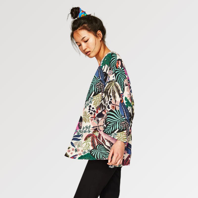 Florale Kimono-Jacke 'Harajuku' – Kimono für traditionelle Anlässe, Premium-Qualität