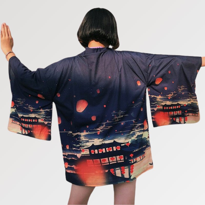 Furisode-Kimono 'Shizuka Jacke' – japanisches Gewand, Kimono im japanischen Design