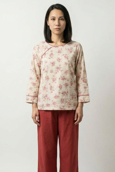 Geblümter Japanischer Pyjama 'Komon'