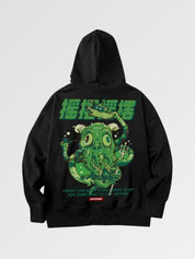 Grüner Monster-Kapuzenpullover 'Maebaki' – Hoodie im Streetwear-Stil für Herren und Damen
