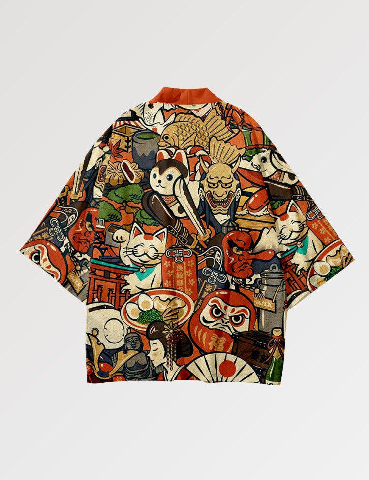 Haori-Anime 'Nihon no Shinboru' – Kimono im traditionellen japanischen Stil für Herren und Damen