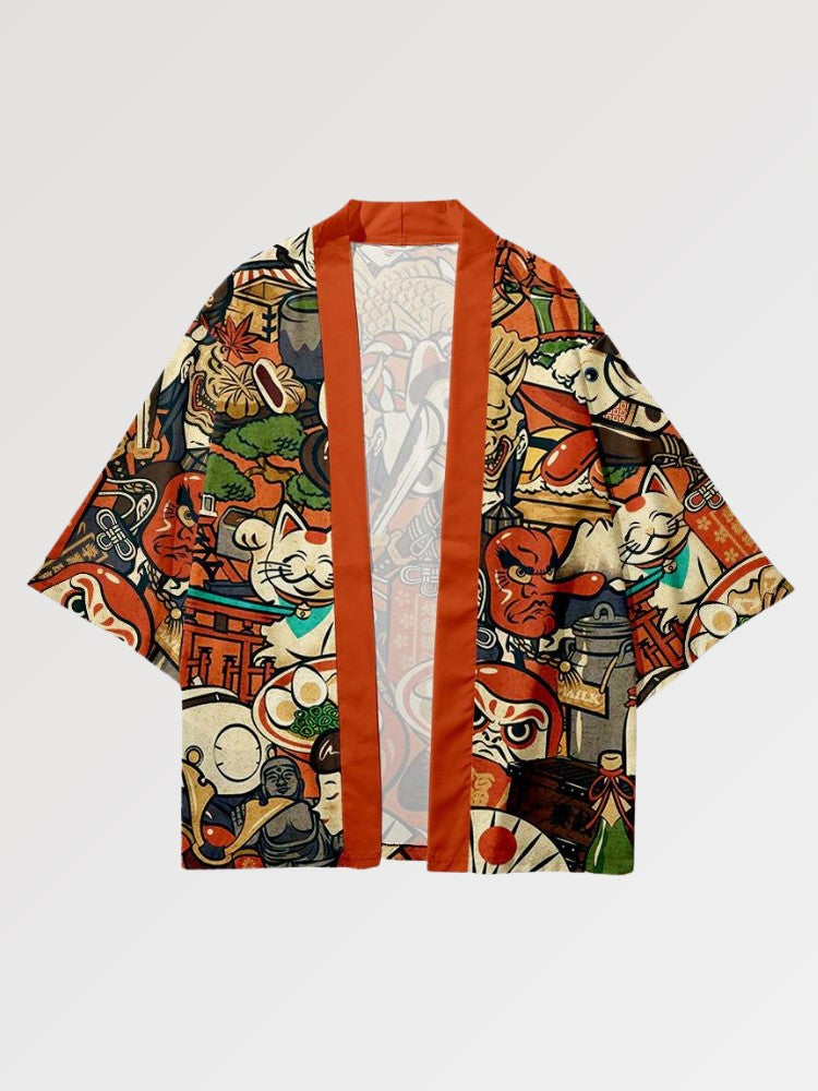 Haori-Anime 'Nihon no Shinboru' – japanisches Gewand, Kimono im japanischen Design