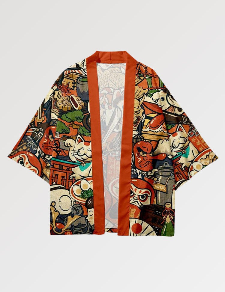 Haori-Anime 'Nihon no Shinboru' – japanisches Gewand, Kimono im japanischen Design