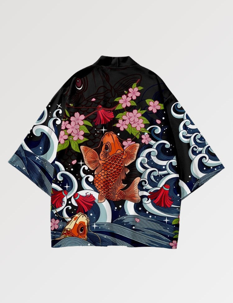 Haori 'Koi x Sakura' – Kostüm im japanischen Stil für Herren und Damen