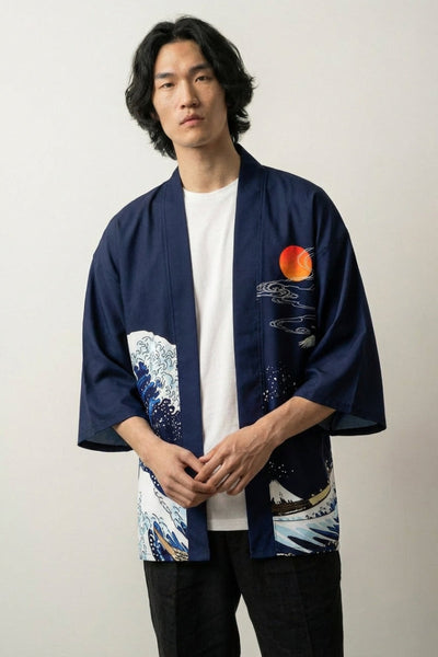 Haori 'Die große Welle vor Kanagawa'