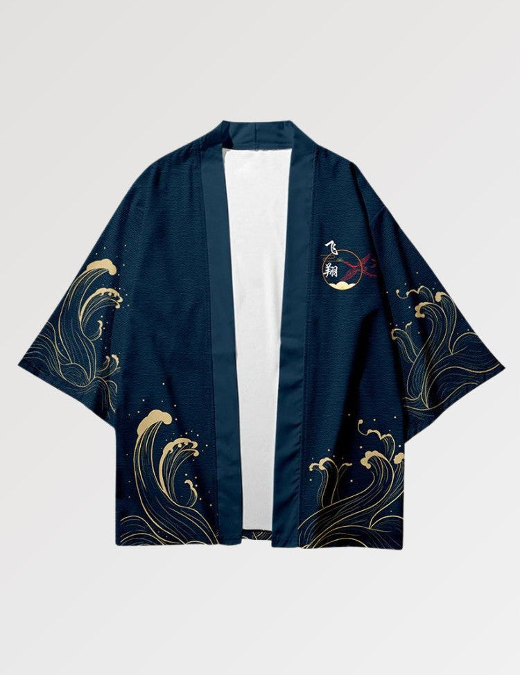 Herren-Haori-Jacke 'Okinawa Edition' – japanisches Gewand, Kimono im japanischen Design