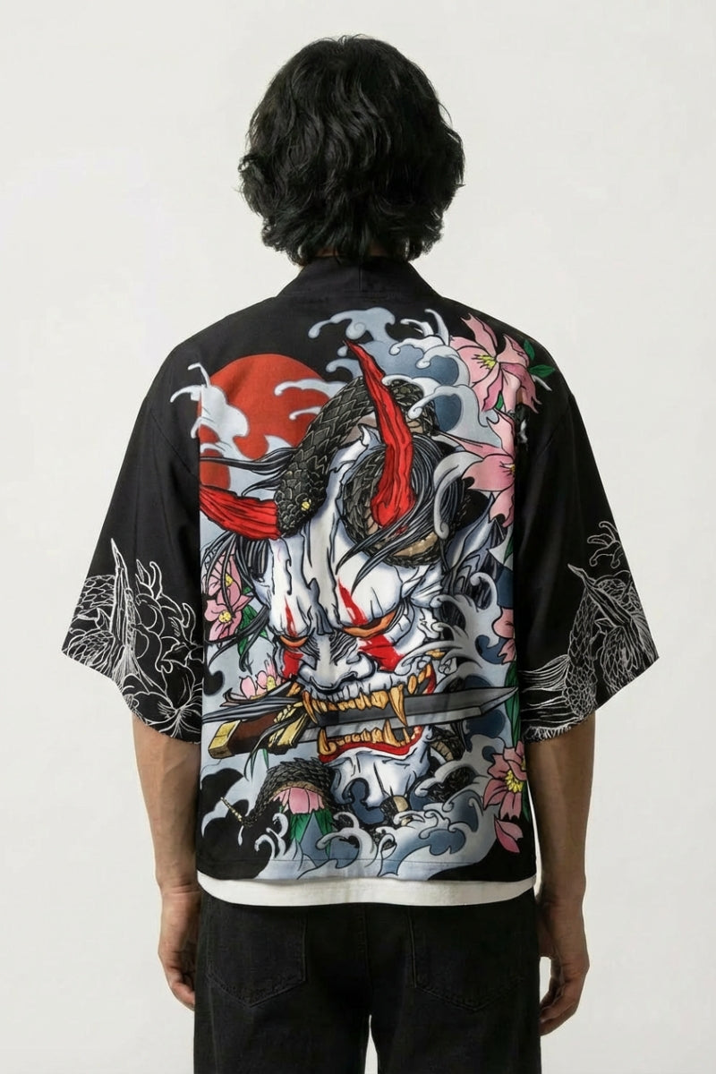 Samurai Haori 'Takeshido Oni' – Studioaufnahme Vorderseite