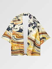 Haori mit Muster 'Psykomida' – japanisches Gewand, Kimono im japanischen Design