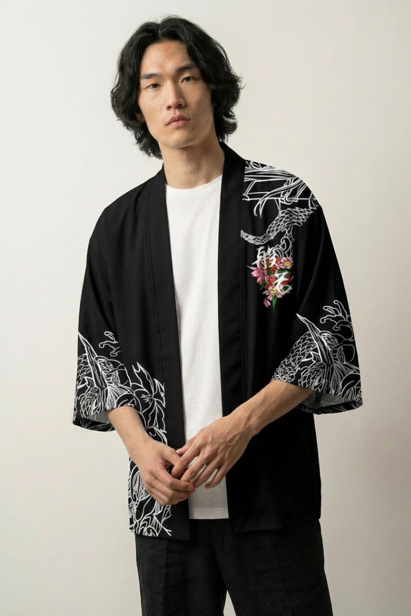 Samurai Haori 'Takeshido Oni' – Studioaufnahme Rückseite