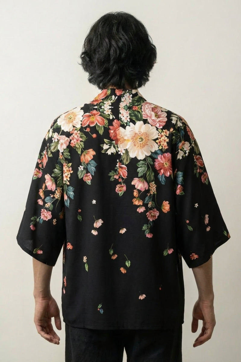 Yukata-Haori 'Floral Edition' – Studioaufnahme Vorderseite