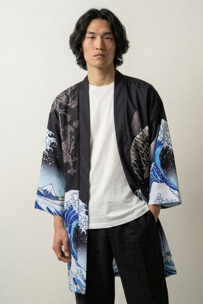 Happi Coat 'Koi Nami'