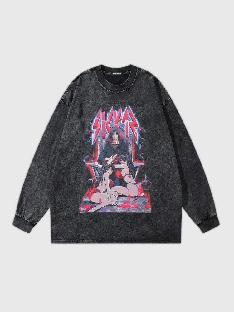 Harajuku-Stil-Sweatshirt 'Anime Girl' – Sweatshirt im Streetwear-Stil für Herren und Damen
