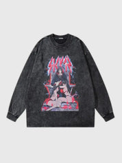 Harajuku-Stil-Sweatshirt 'Anime Girl' – Sweatshirt im Streetwear-Stil für Herren und Damen