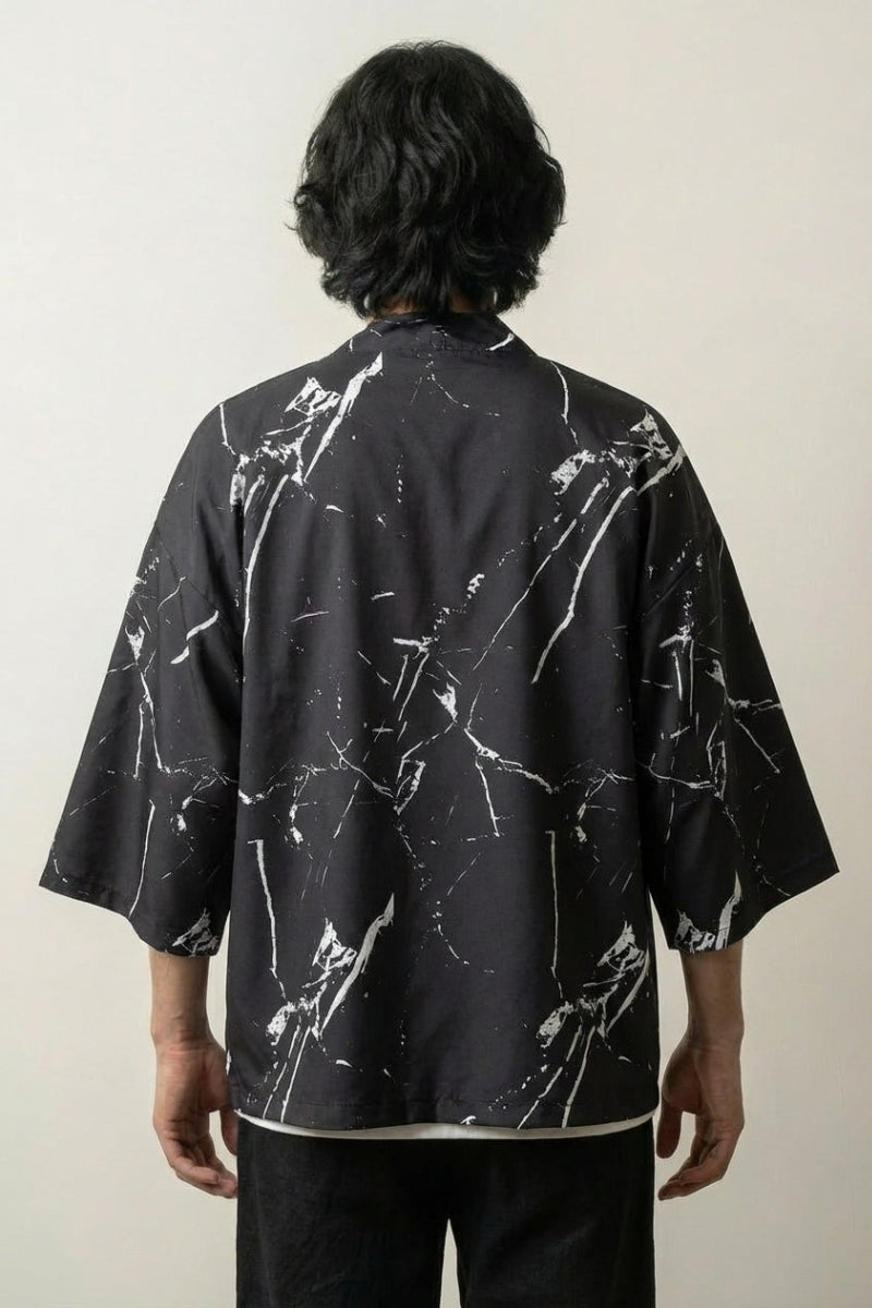 Herren-Kimono-Oberteil 'Kaito Edition' – Studioaufnahme Rückseite