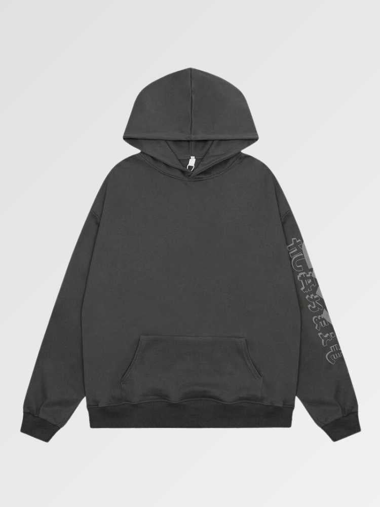 Hoodie mit japanischem Schriftzug 'Sannagi' – Detail: Kapuzenpullover, Hoodie japanischen Stil