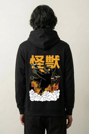 Japanischer Kanji Hoodie - からもじ – Studioaufnahme Rückseite