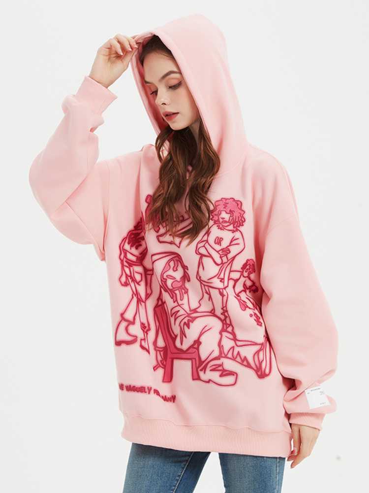 Kapuzenpullover Streetwear 'Okigami' – Baumwolle: detailreicher Hoodie im japanischen Stil