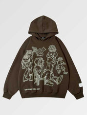 Kapuzenpullover Streetwear 'Okigami' – Oversize, Hoodie im japanischen Design