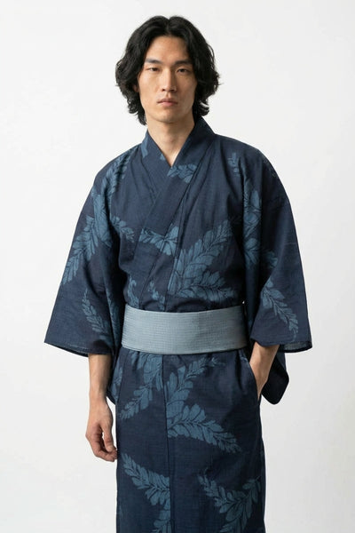 Indigo-Yukata für Herren 'Shinryoku'