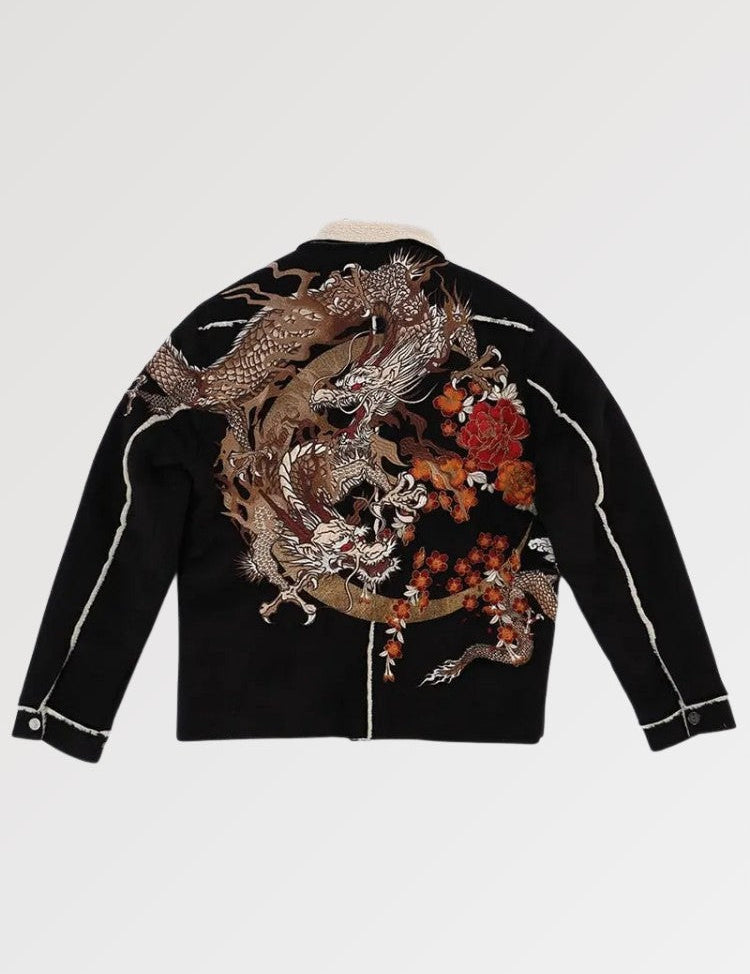 Japanische Sukajan-Jacke 'Limited Koyta' – Truckerjacke im Streetwear-Stil für Herren und Damen