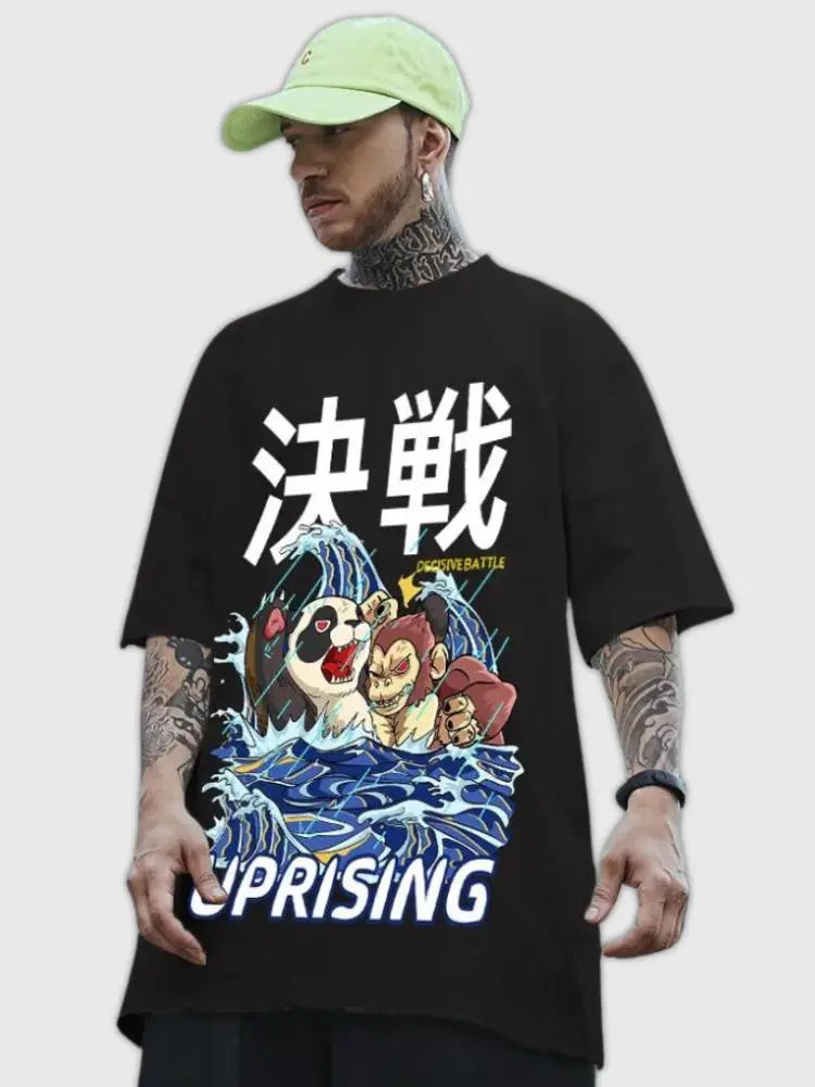 Japanisches Aesthetic-T-Shirt 'Last Battle' – T-Shirt für den Alltag, Premium-Qualität
