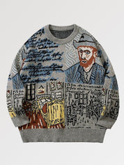 Japanischer Ästhetik-Pullover 'Dokimono' – warm, Pullover im japanischen Design
