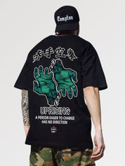 Japanisches Schwarzes T-Shirt 'Hiragana' – T-Shirt für den Alltag, Premium-Qualität