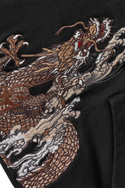Japanischer Blütenkapuzenpullover 'Peace Jutsu' – Detail: Kapuzenpullover, Hoodie japanischen Stil