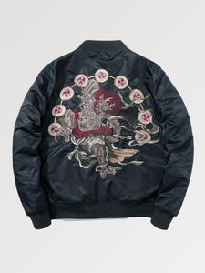 Japanische Bomberjacke 'Yokai Oniri'