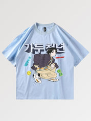 Japanisches Comic-T-Shirt 'Shoriko' – T-Shirt im Streetwear-Stil für Herren und Damen