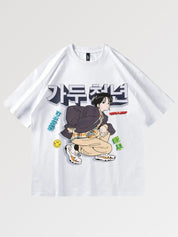 Japanisches Comic-T-Shirt 'Shoriko' – Oversize, T-Shirt im japanischen Design