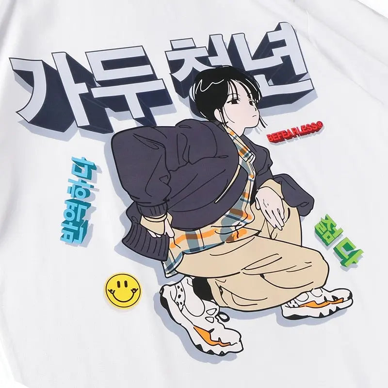 Japanisches Comic-T-Shirt 'Shoriko' – Detail: japanisches Motiv, T-Shirt japanischen Stil