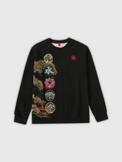 Japanisches Sweatshirt mit Rundhalsausschnitt 'Sohiyo' – Sweatshirt im Streetwear-Stil für Herren und Damen