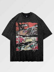 Japanisch geschnittenes T-Shirt 'Akaiwa' – T-Shirt im Streetwear-Stil für Herren und Damen
