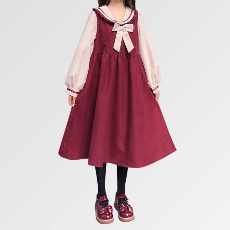 Japanisches Kawaii-Kleid 'Velvet' – elegant, Kleid im japanischen Design