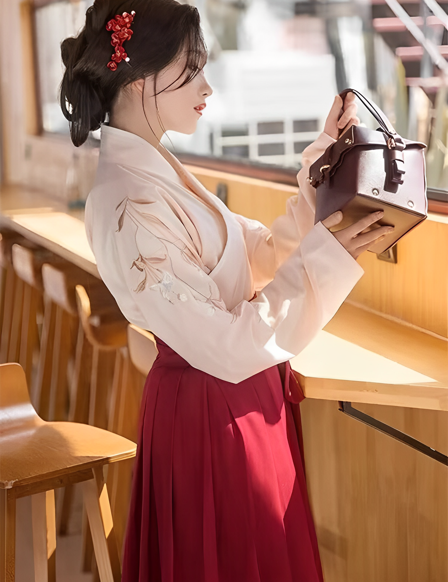 Japanisches Kleid in Übergröße 'Mizuki' – festliche Kleidung, traditionelles Kleidungsstück im japanischen Design