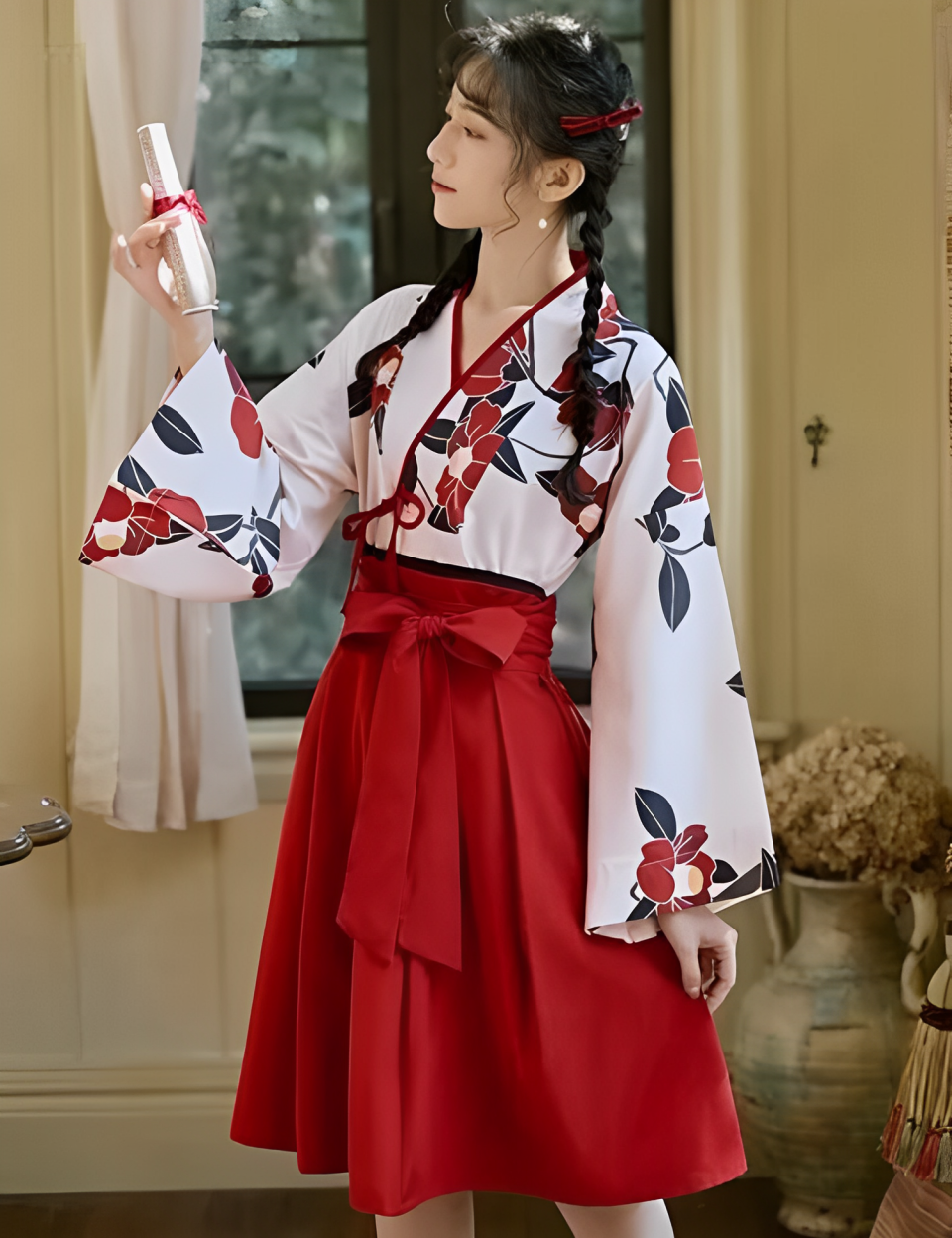 Japanisches Kleid 'Amaya' – japanisches Gewand, Kimono im japanischen Design