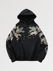Japanischer bestickter Hoodie 'Seto' – Oversize, Hoodie im japanischen Design