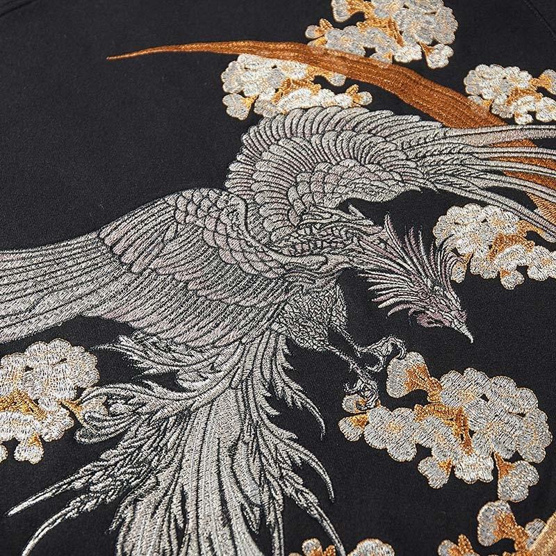 Japanischer bestickter Hoodie 'Seto' – Hoodie für Winter und Herbst, Premium-Qualität