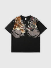 Japanisches besticktes T-Shirt 'Kadoma' – T-Shirt im Streetwear-Stil für Herren und Damen