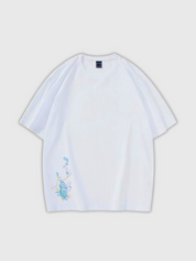 T-Shirt mit japanischer Stickerei 'Matsuba' – Detail: japanisches Motiv, T-Shirt japanischen Stil