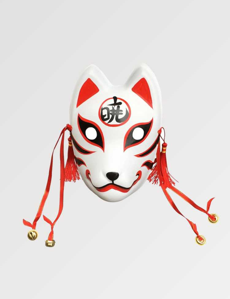 Japanische Fuchsmaske 'Hoshi no Kitsune' – Maske im traditionellen japanischen Stil für Unisex
