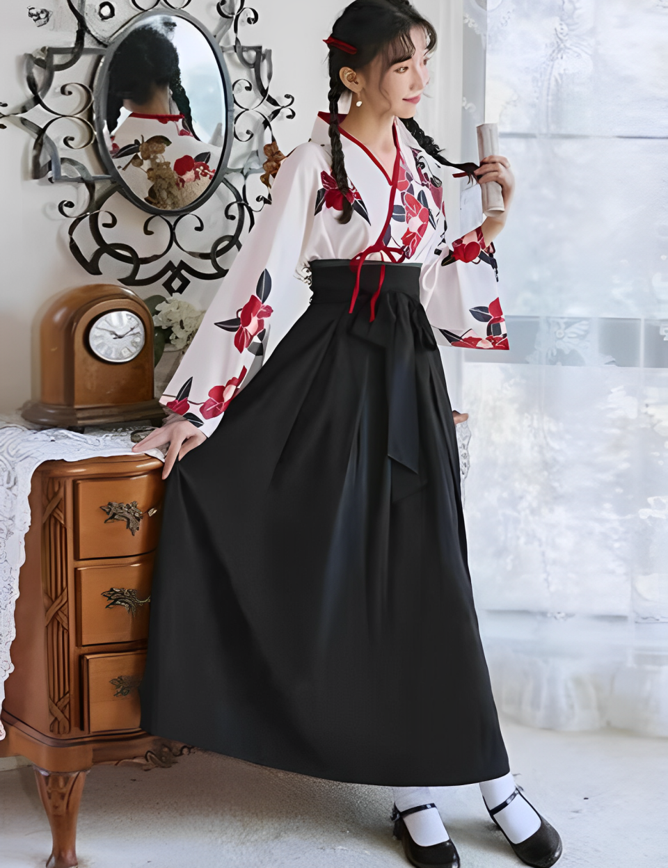 Japanisches Mädchenkleid 'Etsuko' – japanisches Gewand, Kimono im japanischen Design