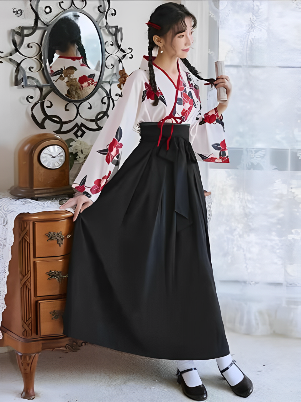 Japanisches Mädchenkleid 'Etsuko' – japanisches Gewand, Kimono im japanischen Design