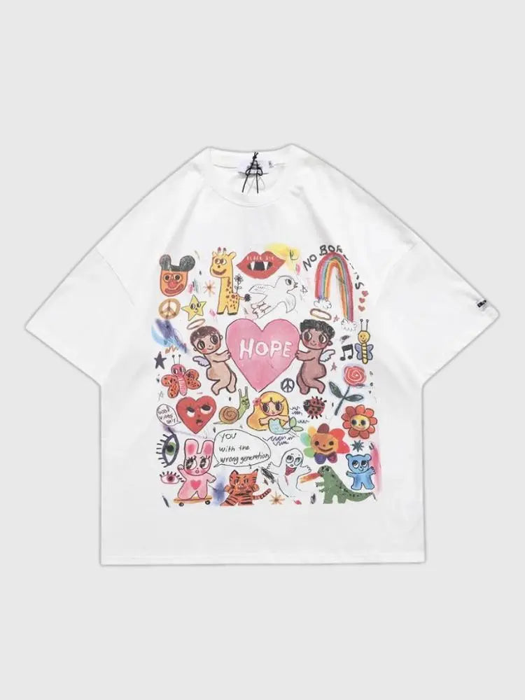 Japanisches Mädchen T-Shirt 'Tokoname' – Oversize, T-Shirt im japanischen Design
