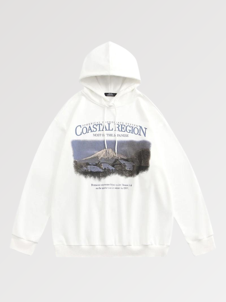 Japanischer Kapuzenpullover 'Mizunami' – Oversize, Hoodie im japanischen Design